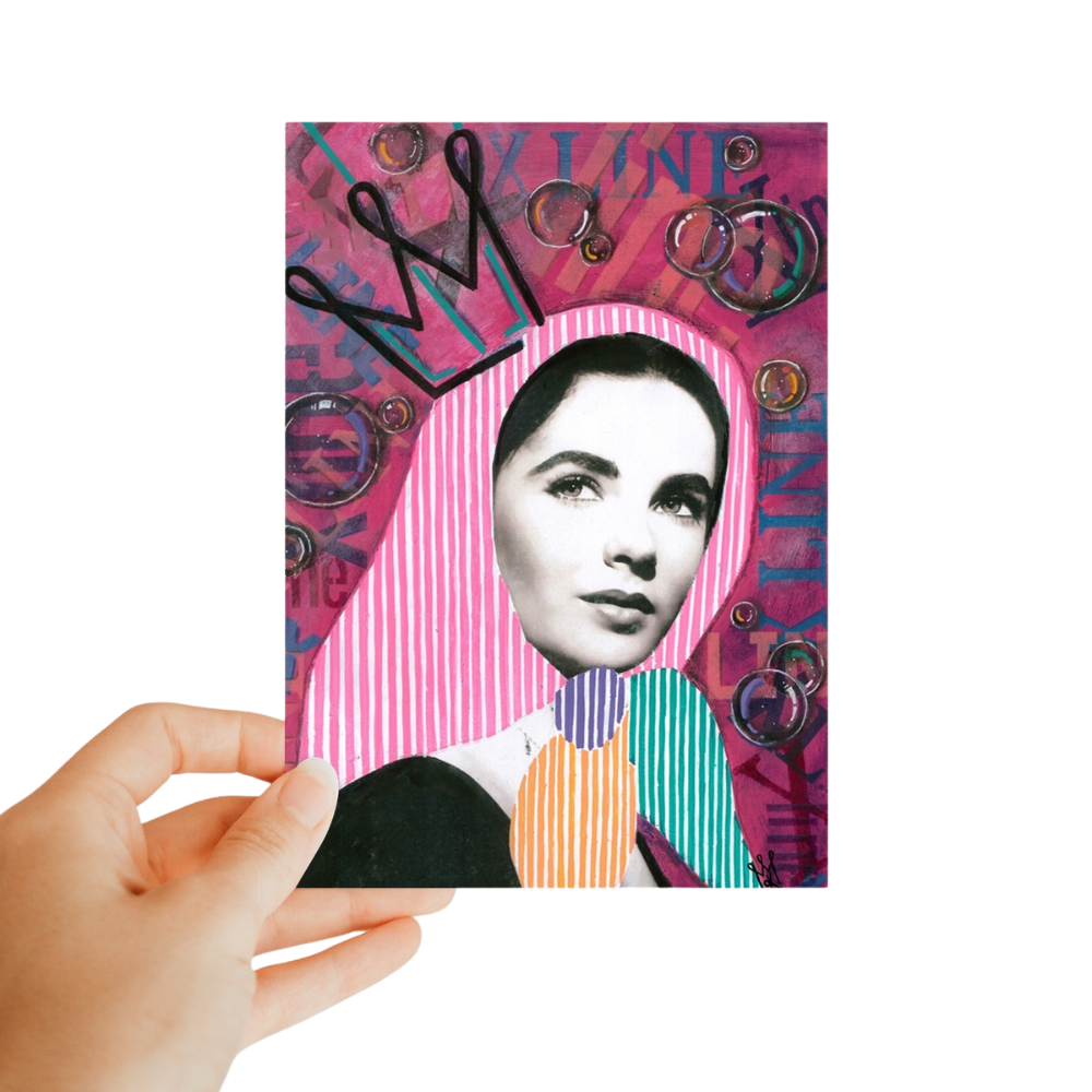 X the line - stationery Classic Postcard
