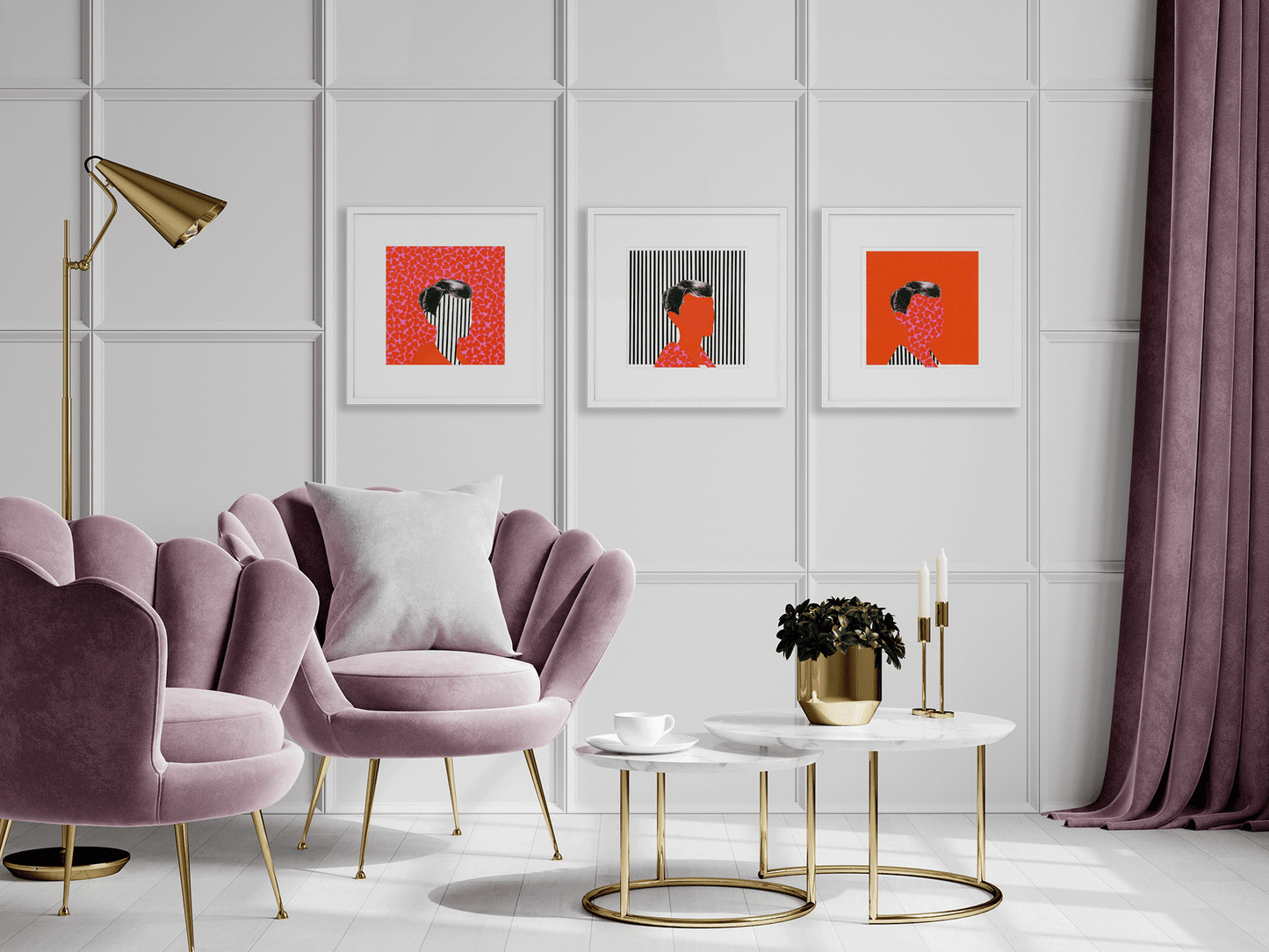 mini pop I - pop art mashup print - kweenie studio