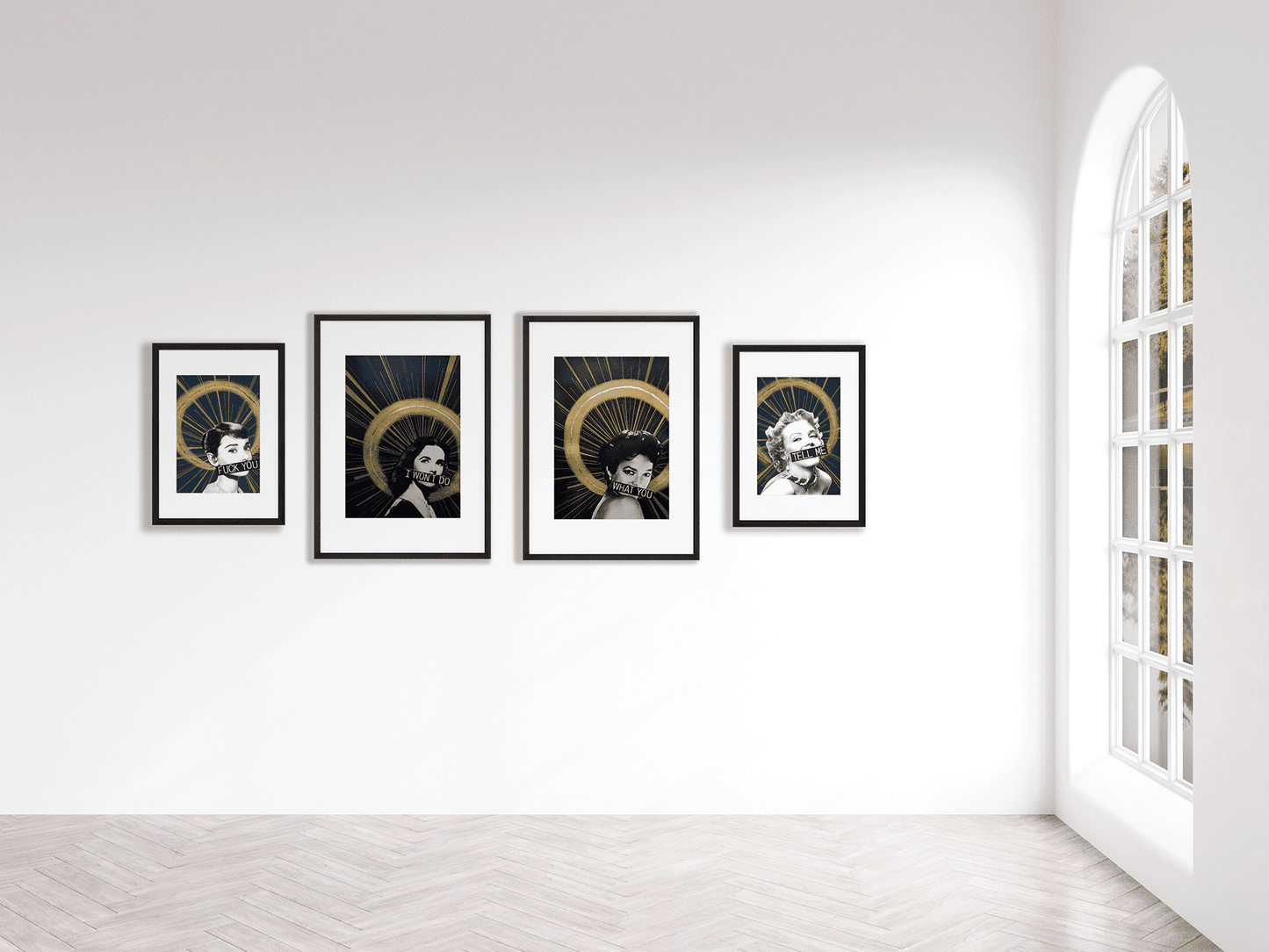 "tell me" - feminist pop art original artwork by kweenie - kweenie studio