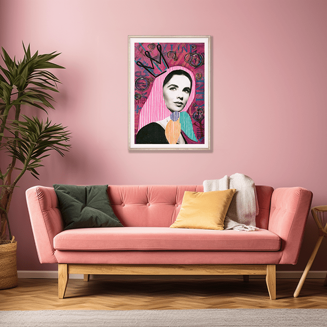 X the line - pop art mashup print - kweenie studio