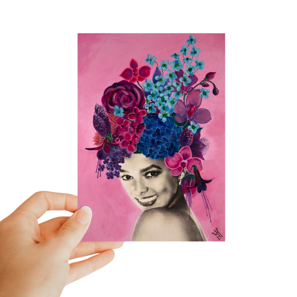 in the pink - classic kweenie postcard - kweenie studio