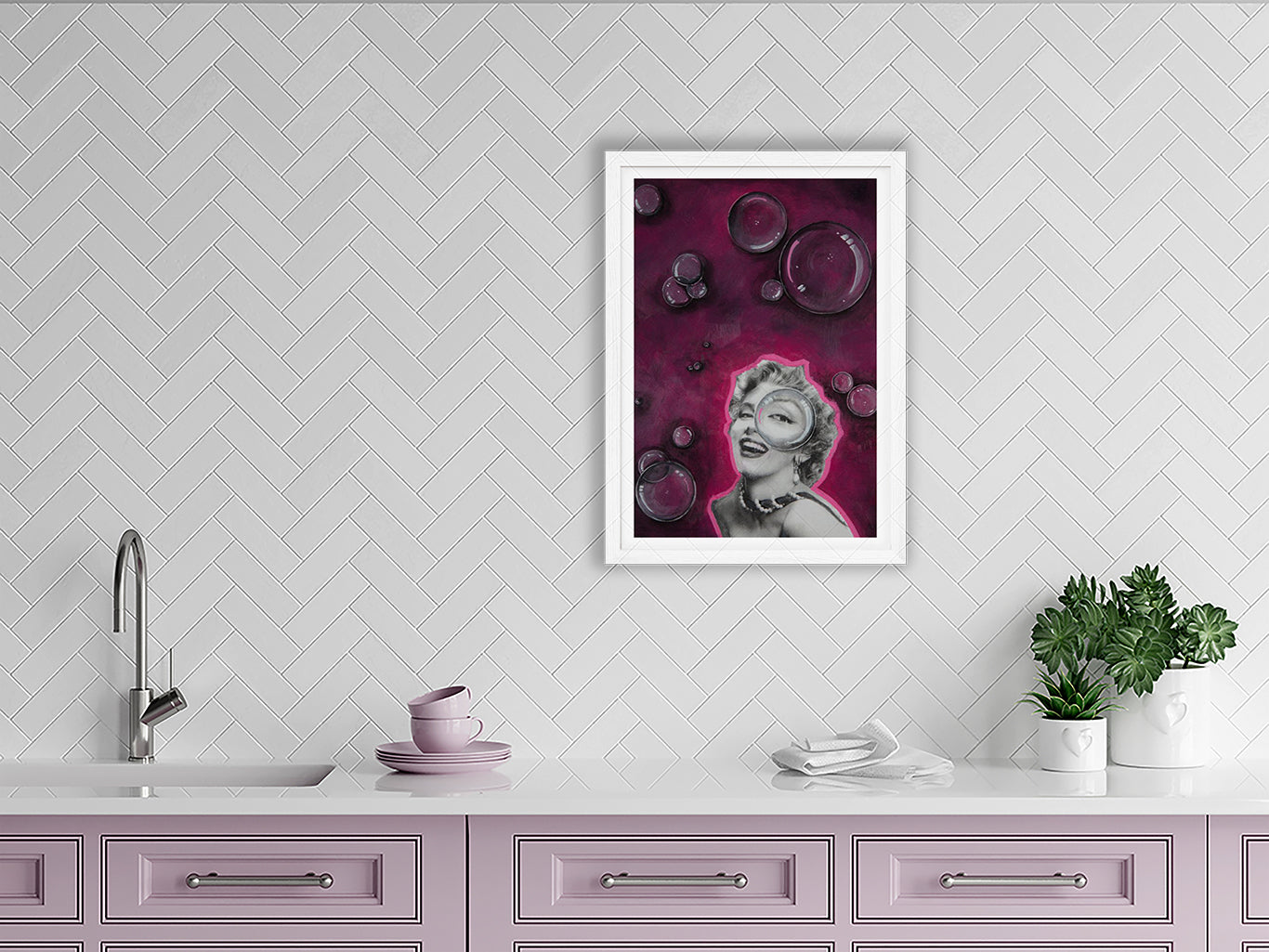 for real - pop art mashup print - kweenie studio