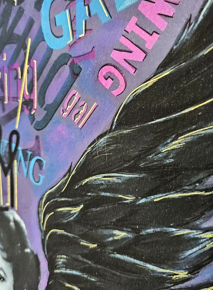 "wing gal" - original pop art mashup