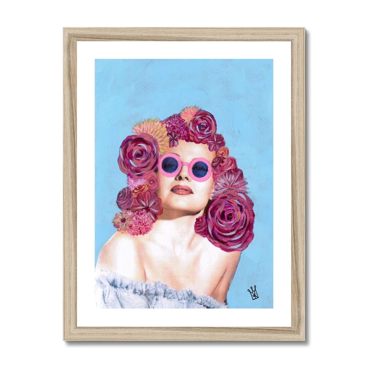 rose tinted - pop art mashup print - kweenie studio