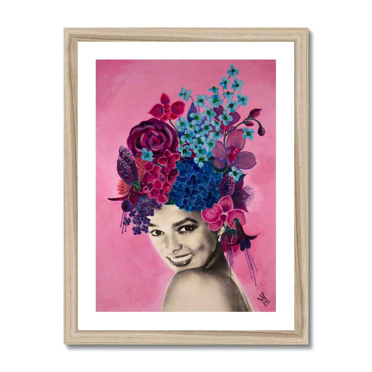 in the pink - pop art mashup print - kweenie studio