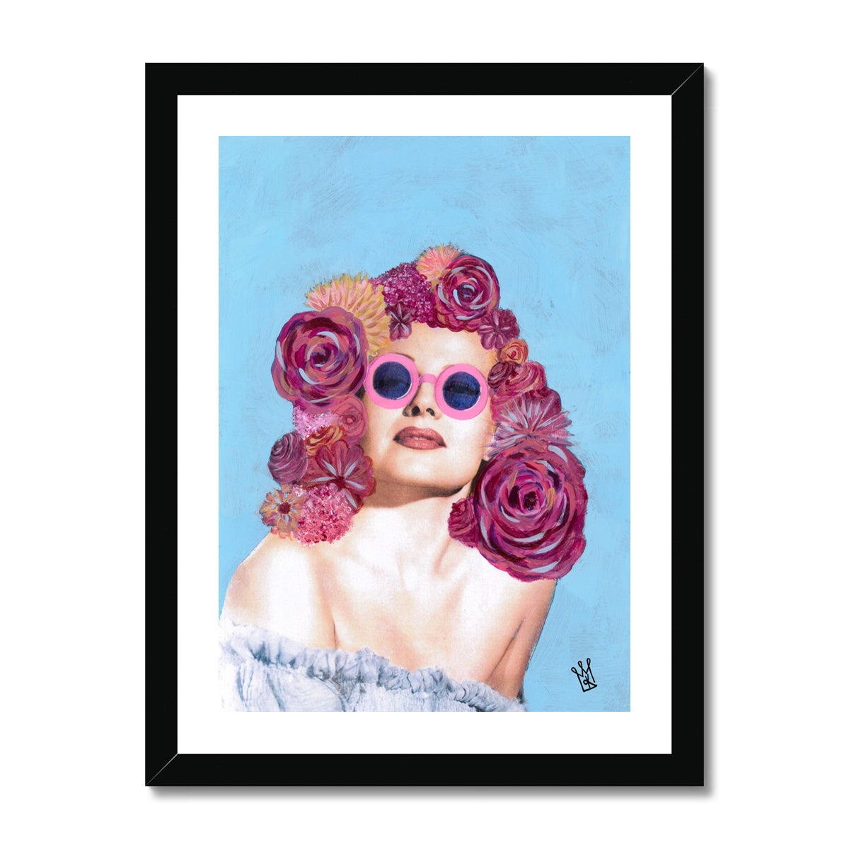 rose tinted - pop art mashup print - kweenie studio