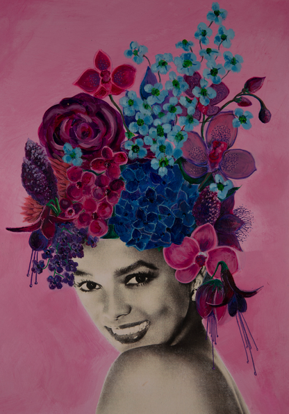 in the pink - pop art fine art print - kweenie studio