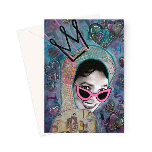 love & money - kweenie greeting card - kweenie studio