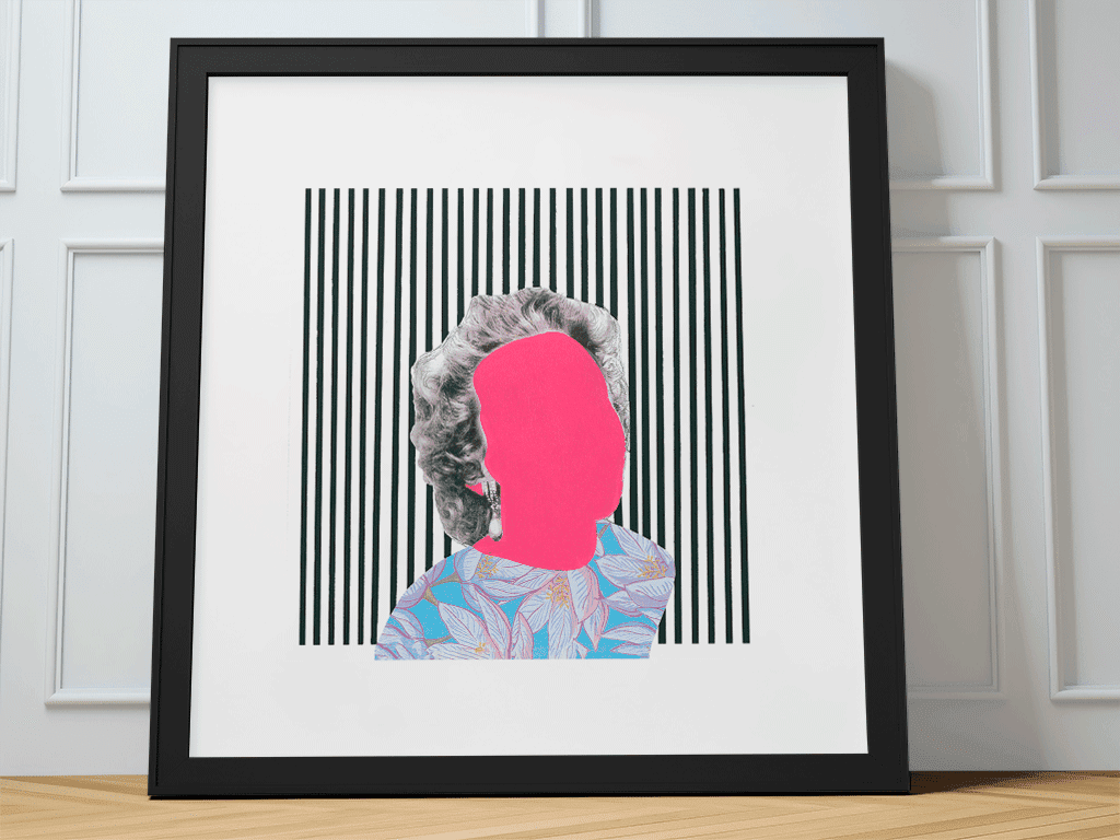 mini pop VI - pop art mashup print - kweenie studio