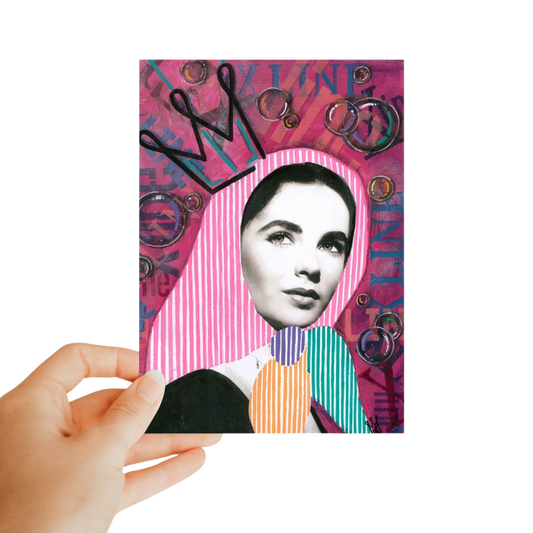 X the line - stationery Classic Postcard