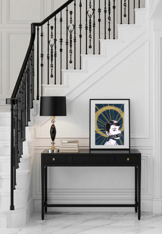 "fuck you" - feminist pop art original artwork by kweenie - kweenie studio