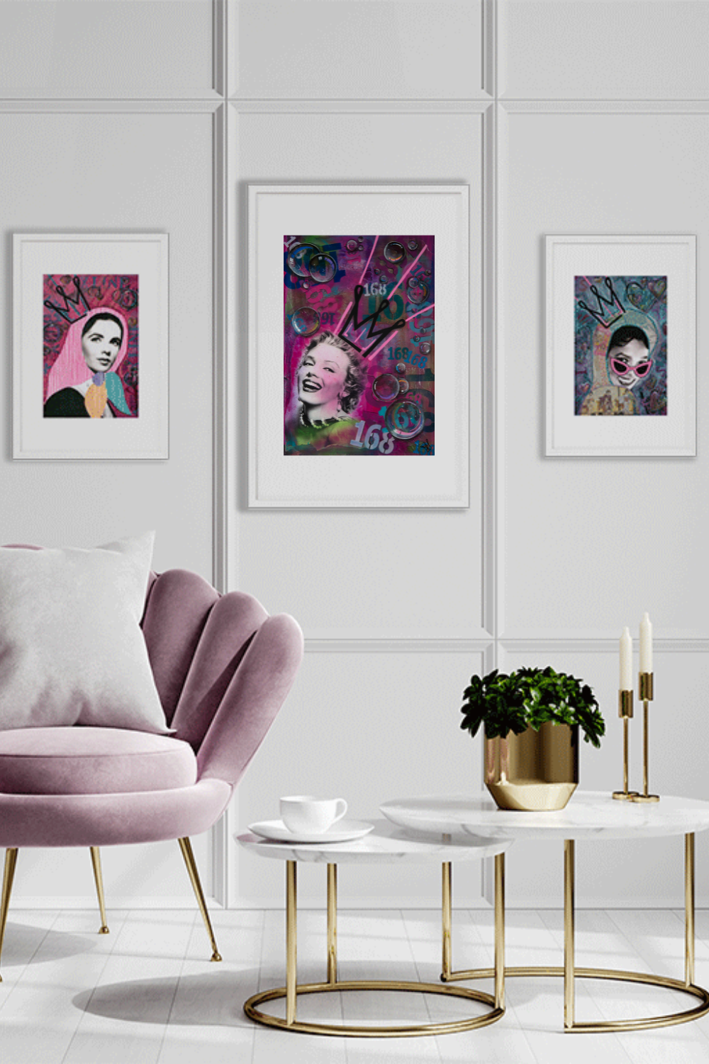 "genius" - feminist pop art original - kweenie studio