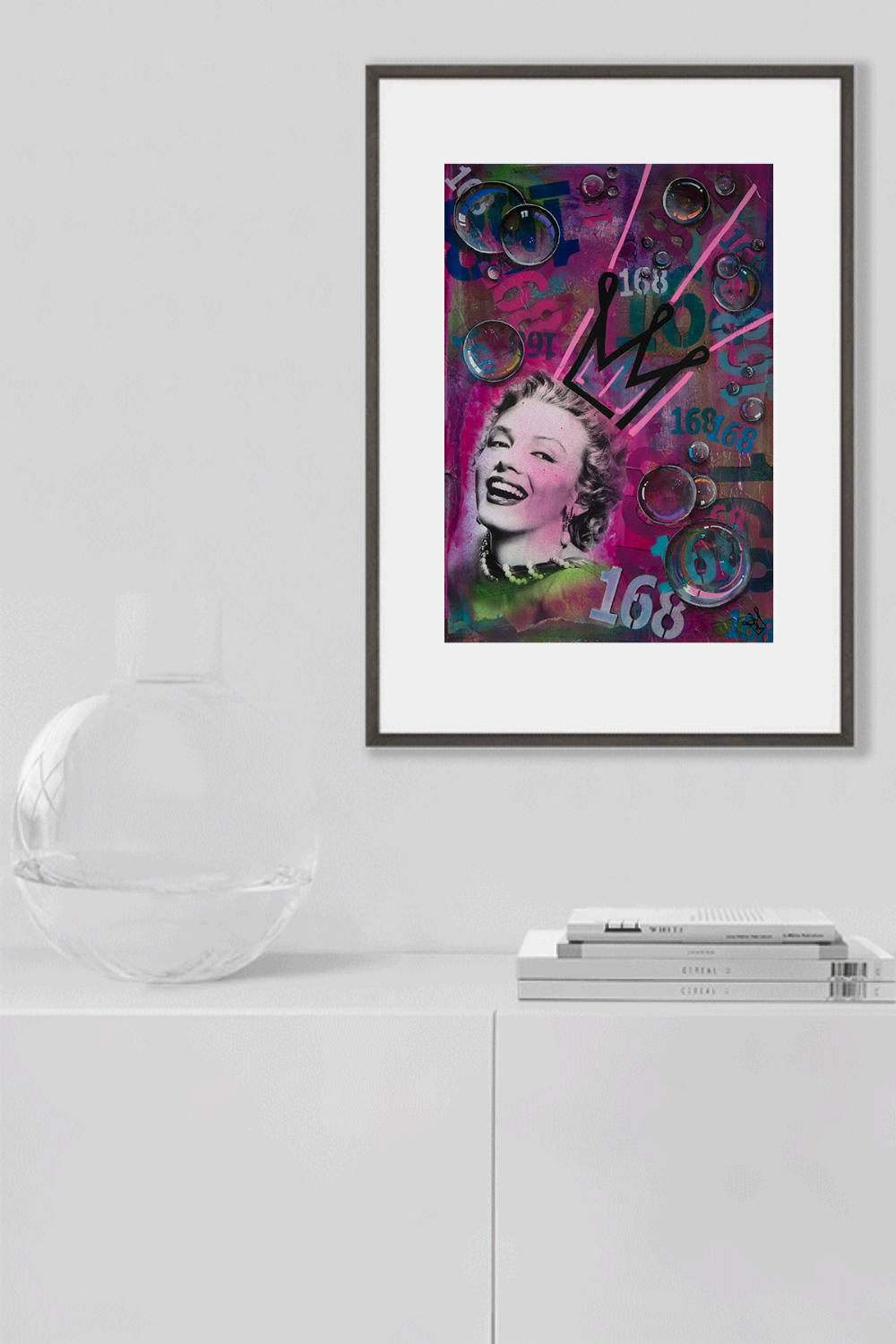 "genius" - feminist pop art original - kweenie studio