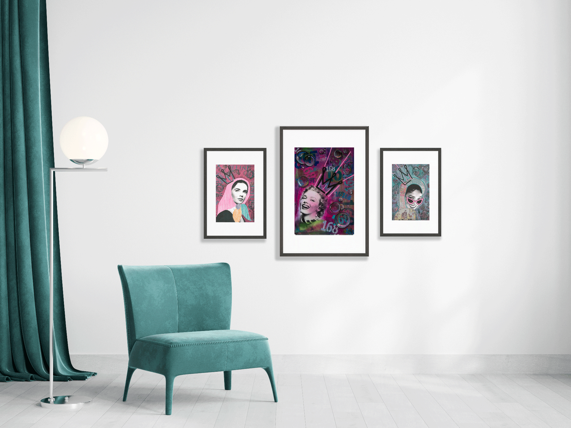 "genius" - feminist pop art original - kweenie studio