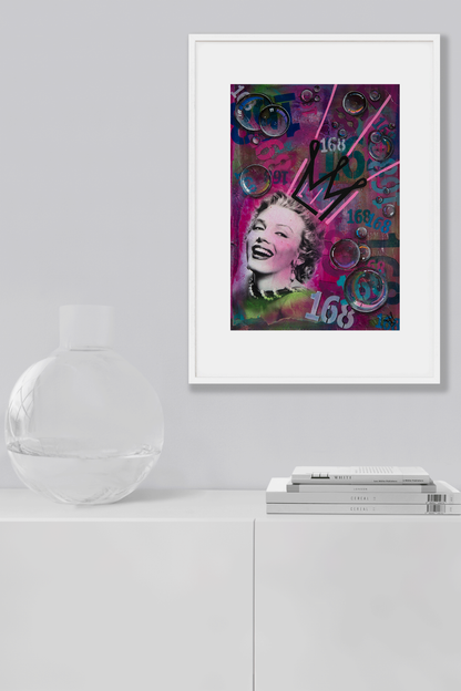 "genius" - feminist pop art original - kweenie studio