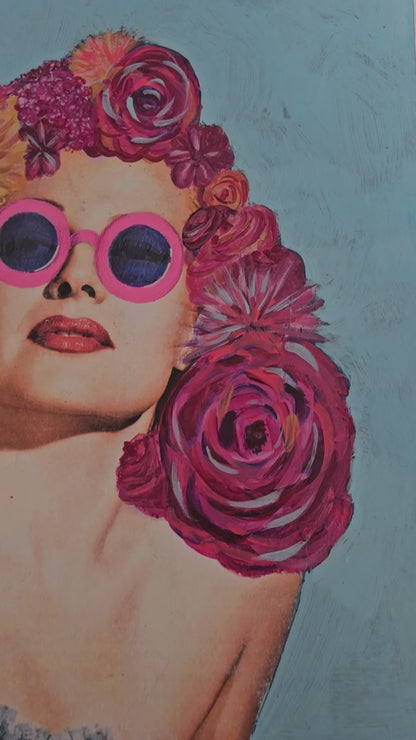 "rose tinted" - original pop art mashup