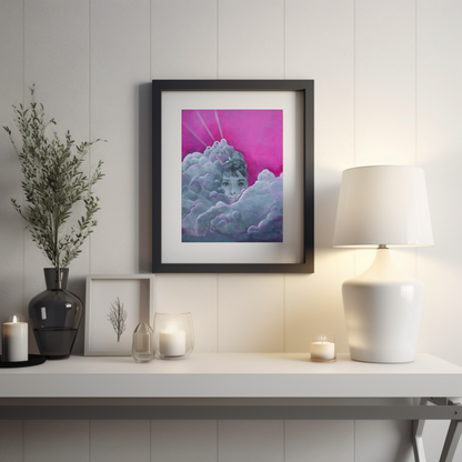 "she never left, II" - FREE pop art fine art print - kweenie studio