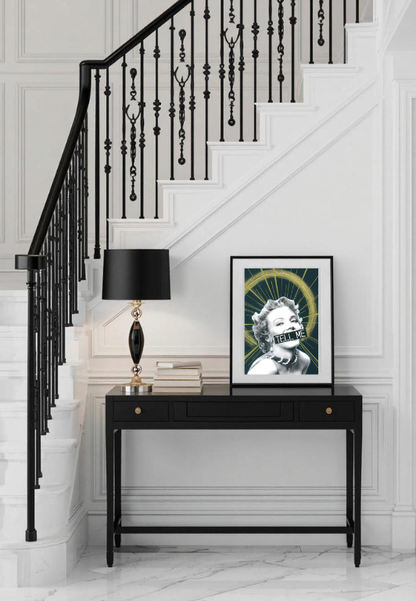 "tell me" - feminist pop art original artwork by kweenie - kweenie studio