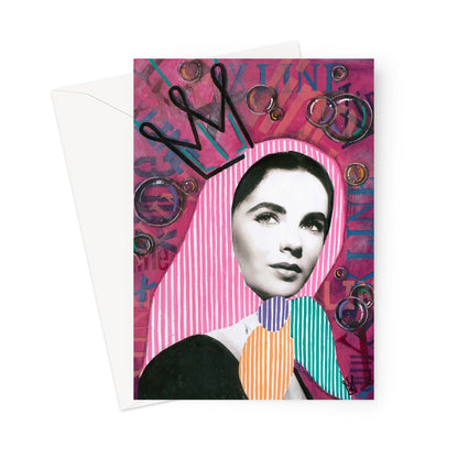 X the line - kweenie greeting card - kweenie studio