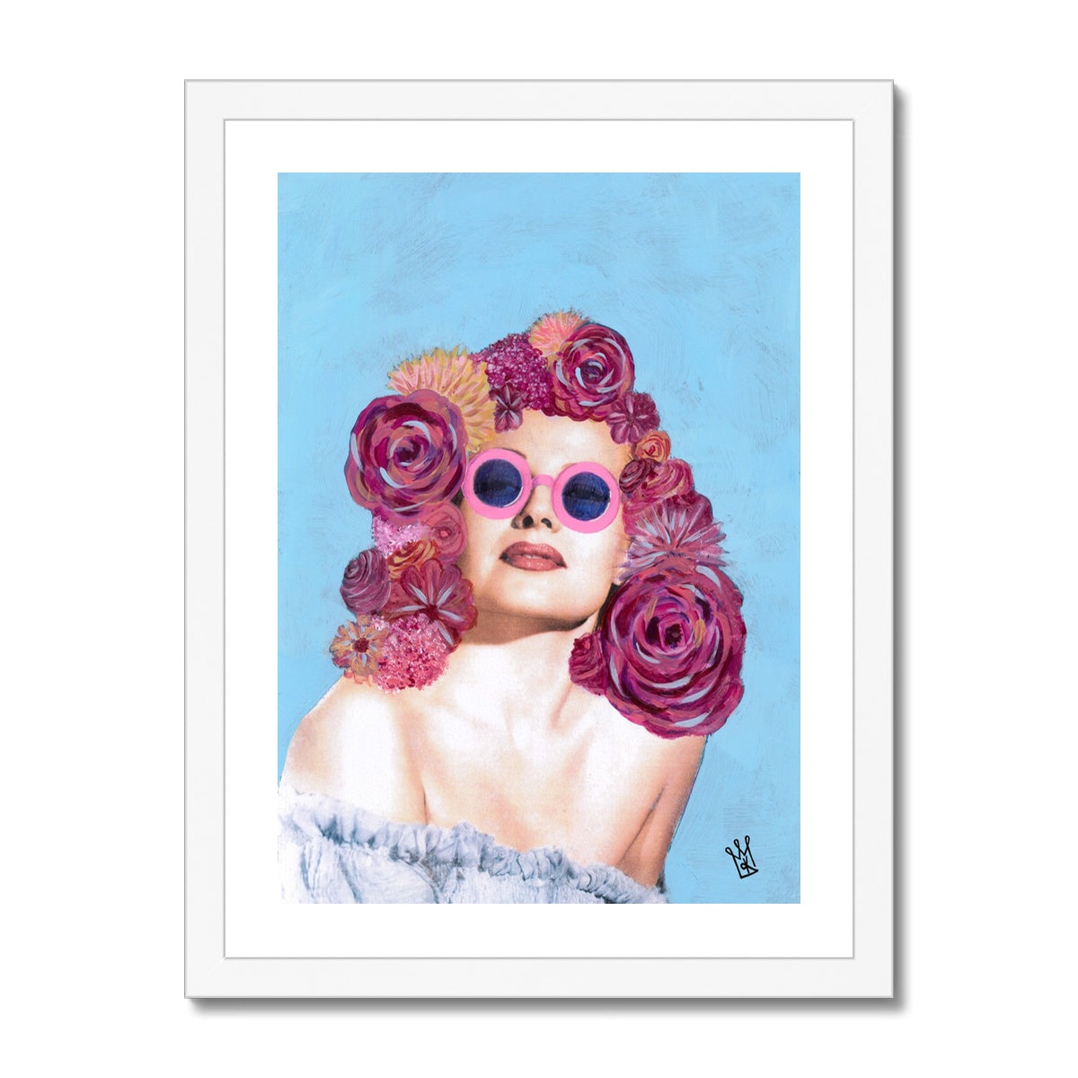 rose tinted  - pop art mashup print - kweenie studio